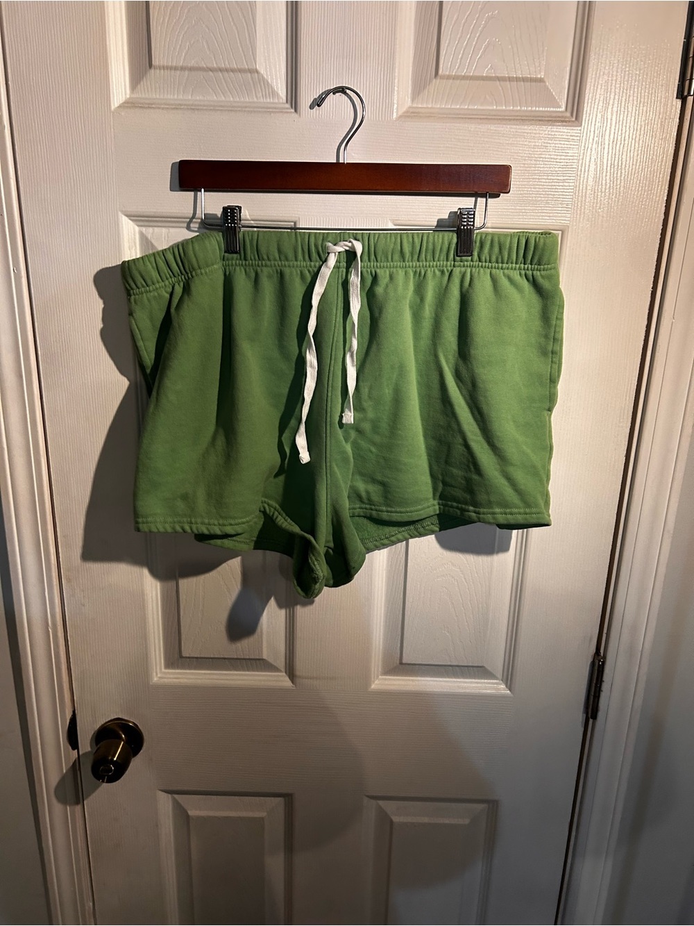State of Mind Olive Green Drawstring Athletic Shorts